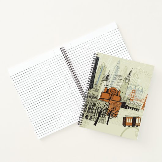 Doodle San Francisco Scene Notitieboek (Binnen)