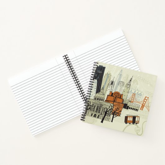 Doodle San Francisco Scene Notitieboek (Binnen)