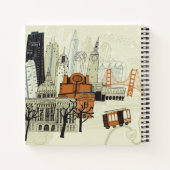Doodle San Francisco Scene Notitieboek (Achterkant)
