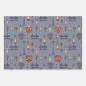 Doodle San Francisco Wrapping Paper Set van 3 (Voorkant 3)