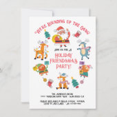 Doodle Santa's Rounding up de Bende Vriendsma's Kaart (Voorkant)