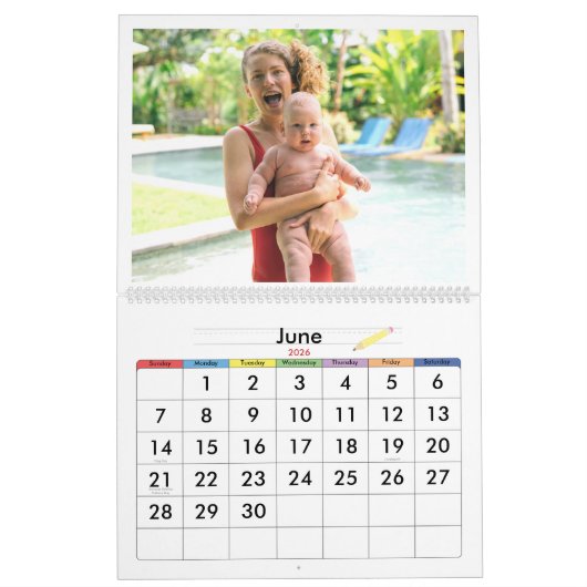 Doodle Schattige & Vriendelijke Baby Muurkalender  Kalender (Jun 2026)