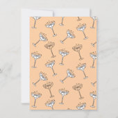 Doodle schets Funky Champagne bruiloft Kaart (Achterkant)