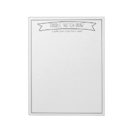 Doodle, schets, tekenen notitieblok