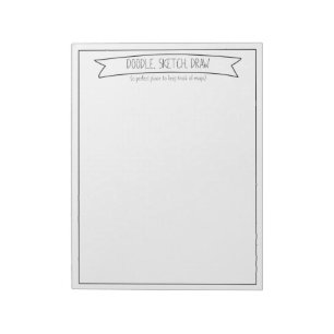 Doodle, schets, tekenen notitieblok