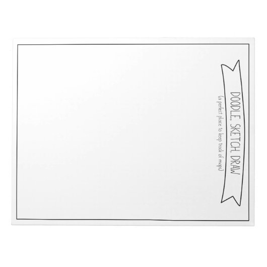 Doodle, schets, tekenen notitieblok (Voorkant)