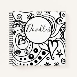 Doodle-schetsblok Notitieboek