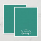 Doodle Scroll Casual persoonlijke briefpapier Kaart (Voorkant / Achterkant)