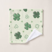 Doodle Shamrock Bad Handdoek (Wasdoekje)