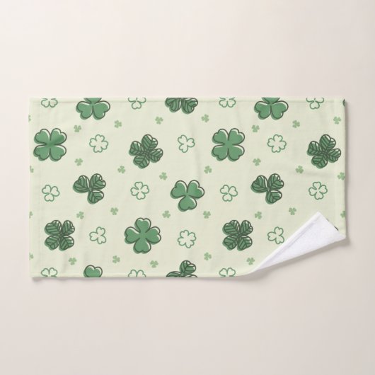 Doodle Shamrock Bad Handdoek (Handdoek)