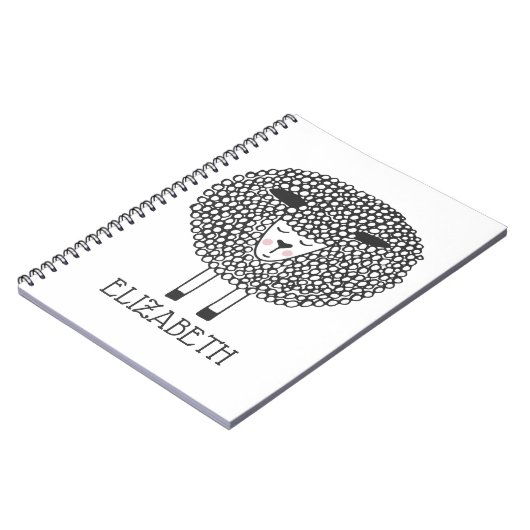 Doodle Sheep Persoonlijk Notitieboek (Linkerzijde)