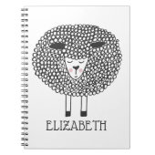 Doodle Sheep Persoonlijk Notitieboek (Voorkant)
