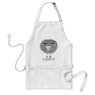 Doodle Sheep Persoonlijk Standaard Schort