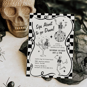 Doodle Skeletons 'Sips gaan naar beneden' Hallowee Kaart
