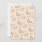 Doodle Sketch Charcuterie Board Vrijgezellenfeest Kaart (Achterkant)