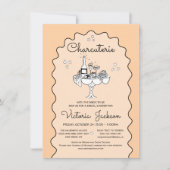 Doodle Sketch Charcuterie Board Vrijgezellenfeest Kaart (Voorkant)