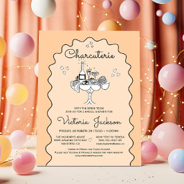 Doodle Sketch Charcuterie Board Vrijgezellenfeest Kaart