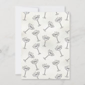 Doodle Sketch Cherub Funky Save the Date Arch Kaart (Achterkant)