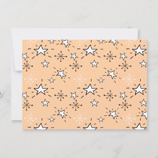 Doodle Sketch Friendsmas Feestdag Kaart (Achterkant)