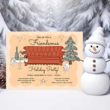 Doodle Sketch Friendsmas Feestdag