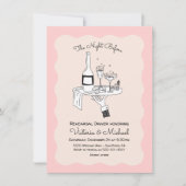 Doodle Sketch Funky Repetitie Diner Kaart (Voorkant)