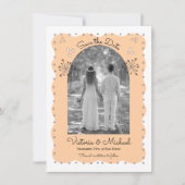 Doodle Sketch Funky Save the Date Arch Kaart (Voorkant)