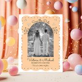 Doodle Sketch Funky Save the Date Arch Kaart