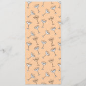 Doodle Sketch Funky Wedding Menu (Achterkant)