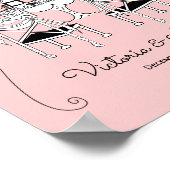 Doodle Sketch Tafelstoelen Funky Repetitie Diner Poster (Hoek)