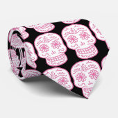 Doodle Skull Stropdas (Opgerold)
