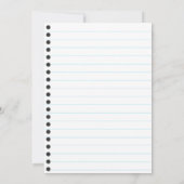 Doodle sleepover party uitnodiging (Achterkant)