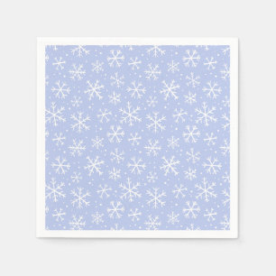 Doodle sneeuwvlok patroon – winter kerst servet