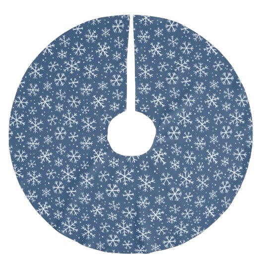 Doodle sneeuwvlokpatroon – winter kerst kerstboom rok (Voorkant)
