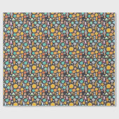 Doodle Space: Handgetekende kosmos. Cadeaupapier (Vlak)