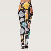 Doodle Space: Handgetekende kosmos. Leggings (Achterkant)