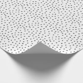 Doodle Spot Black en White patroon Cadeaupapier (Hoek)