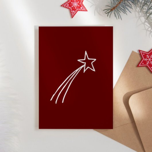 Doodle Stars Illustraties Kerstfeest Kaart