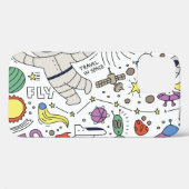 Doodle stijl, ruimte thema illustratie. Case-Mate iPhone case (Achterkant (horizontaal))
