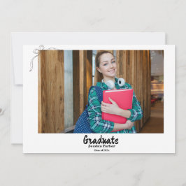 Doodle Style Hand getrokken Afstuderen Kaart