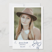 Doodle Style Hand getrokken Afstuderen Kaart (Achterkant)