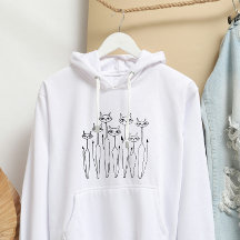 Doodle Sweatshirt (Wit- Hand getrokken)