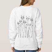 Doodle Sweatshirt (Wit- Hand getrokken) (Achterkant)
