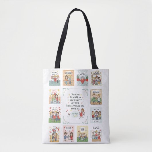 Doodle Symphony: De melodie van de goede dingen Tote Bag (Voorkant)