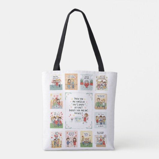 Doodle Symphony: De melodie van de goede dingen Tote Bag (Achterkant)