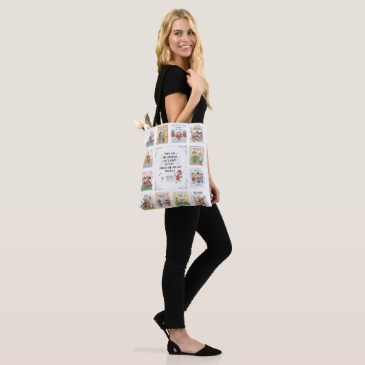 Doodle Symphony: De melodie van de goede dingen Tote Bag (Op model)