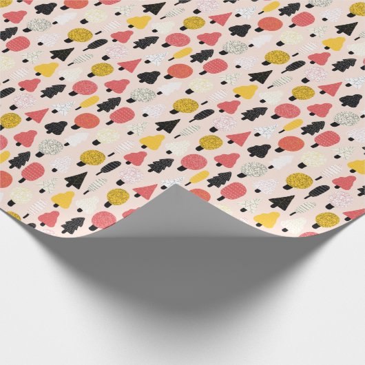 Doodle Trees: , Abstracte Natuur. Cadeaupapier (Hoek)