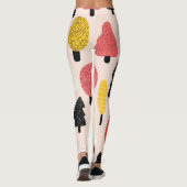 Doodle Trees: , Abstracte Natuur. Leggings (Achterkant)