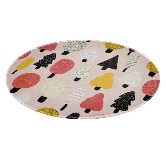 Doodle Trees: , Abstracte Natuur. Snijplank (Hoek)