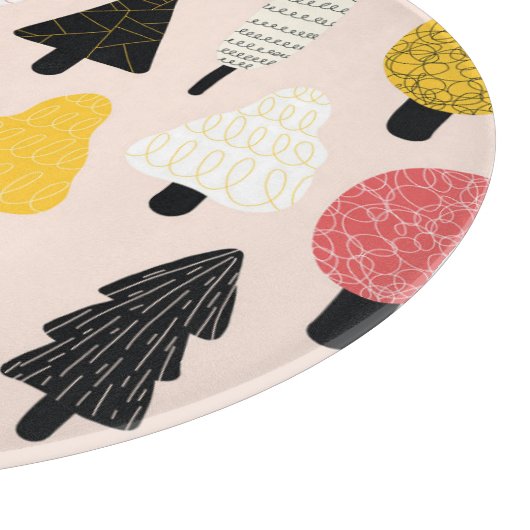 Doodle Trees: , Abstracte Natuur. Snijplank (Hoek)