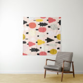 Doodle Trees: , Abstracte Natuur. Wandkleed (In Situ (horizontaal))